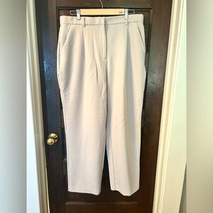 Abercrombie & Fitch Cream Curve Love Tailored Relaxed Straight Pants NWOT